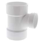 3 in. x 3 in. x 2 in. PVC DWV All Hub Sanitary Tee Fitting