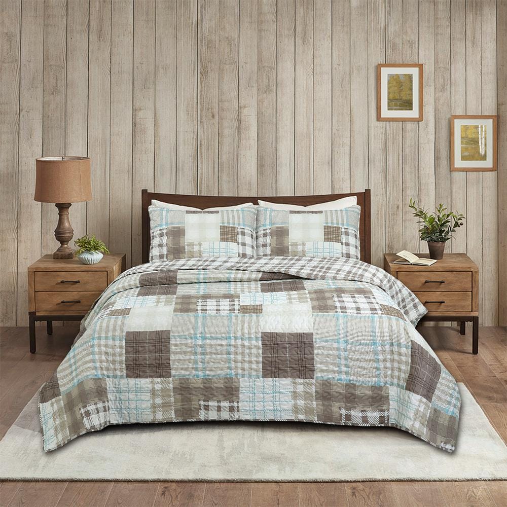Harper Loft Unisex Canyon Plaid 4-piece Quilt Set main image 1