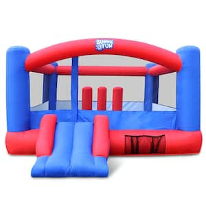 Bounce House, Inflatable Bouncy House for Kids Outdoor with Blower, Blue