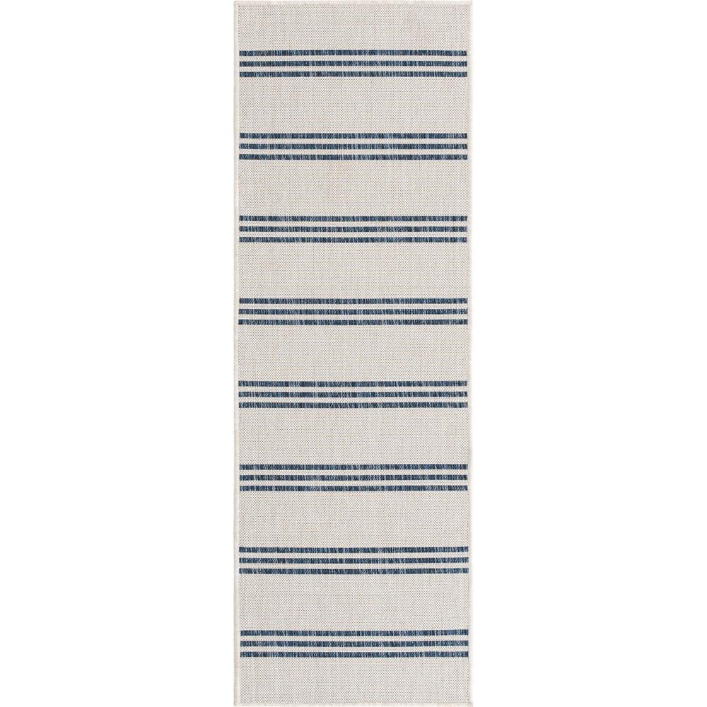 Jill Zarin Costa Rica Outdoor Rug, Size: 2' 0 x 8' 0 Runner, Gray