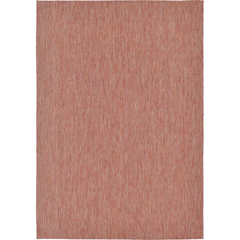 Outdoor Solid Rust Red 8' 0 x 11' 4 Area Rug price history on PriceWatchPro