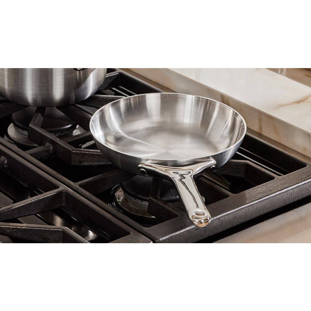 8-Inch Silver Stainless Steel Nonstick Fry Pan