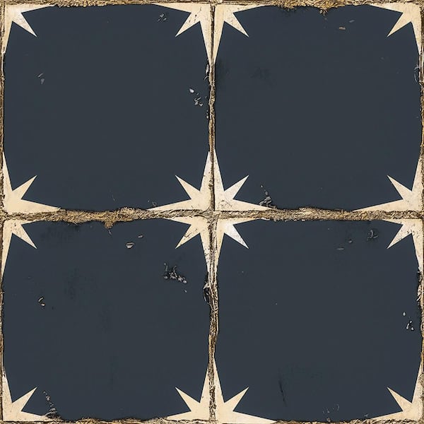 24 in. X 120 in. 4 MIL Navy Blue Peel & Stick Vinyl Sheet Flooring, Cut to Length, Water-Resistant Flooring Roll