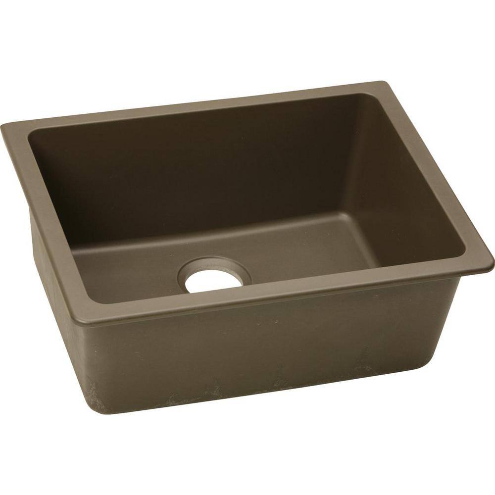 Quartz Classic Undermount 25 in. Single Bowl Kitchen Sink in Mocha price history on PriceWatchPro