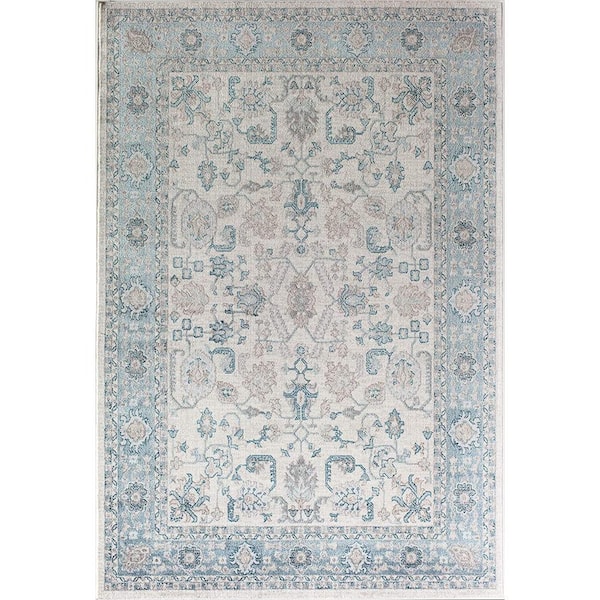 Rugs America Laurel Spring Mist Gray 5 ft. x 7 ft. Area Rug