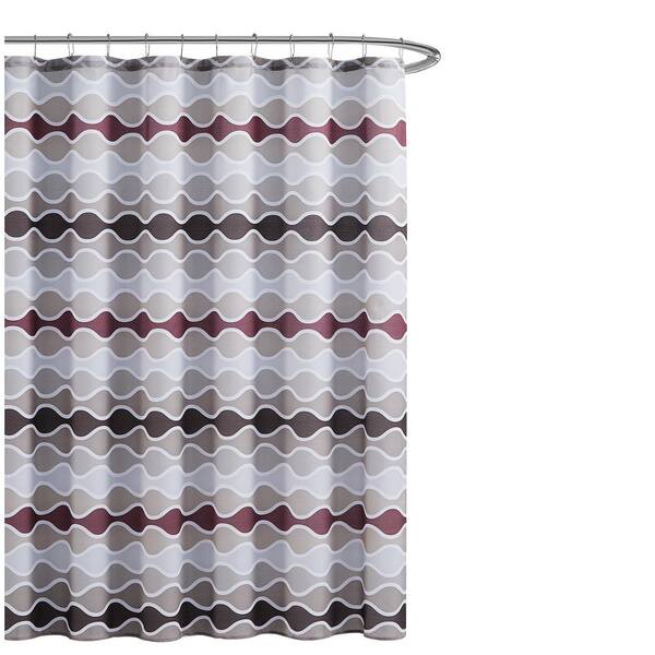Creative Home Ideas 70 In X 72, Red And Gray Shower Curtain Sets