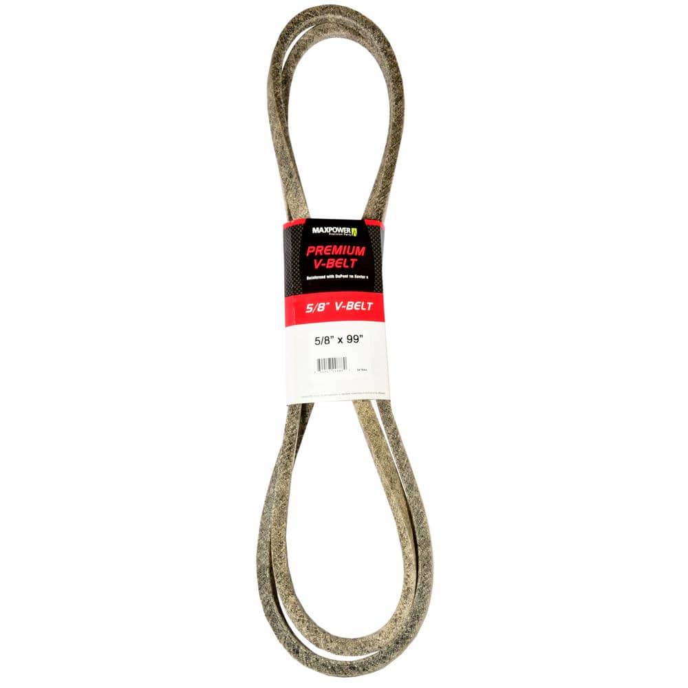 やま MaxPower 5/8 in. x 99 in. Premium V-Belt 347644 - The Home Depot