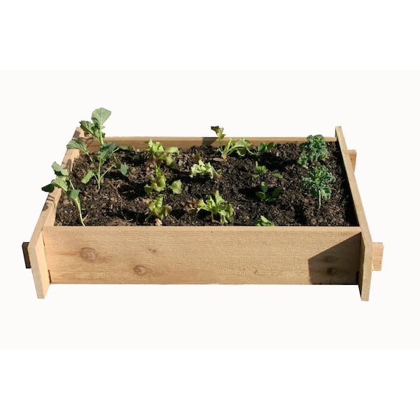 Unbranded 2 Ft. x 3 Ft. Shaker Style Raised Garden Bed Planter Box-DISCONTINUED