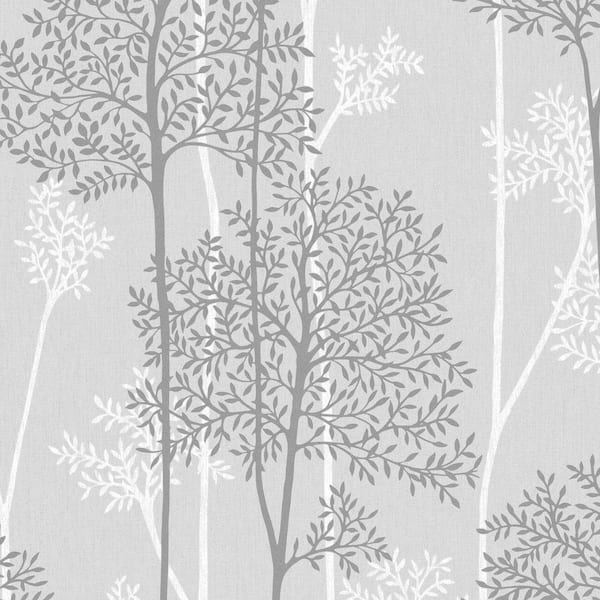 Graham & Brown Eternal Gray Vinyl Strippable Wallpaper (Covers 56 sq. ft.)