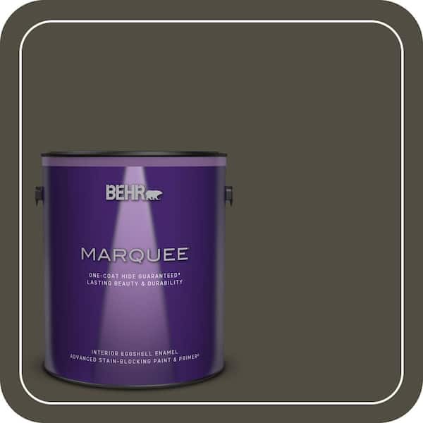 BEHR MARQUEE 1 gal. #S-H-760 Olive Leaf Eggshell Enamel Interior Paint & Primer
