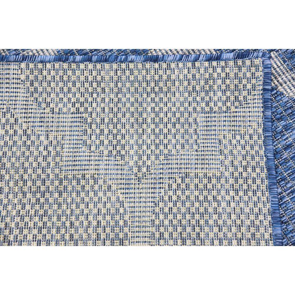 Navy Blue Trellis 9' x 12' Synthetic Outdoor Rug