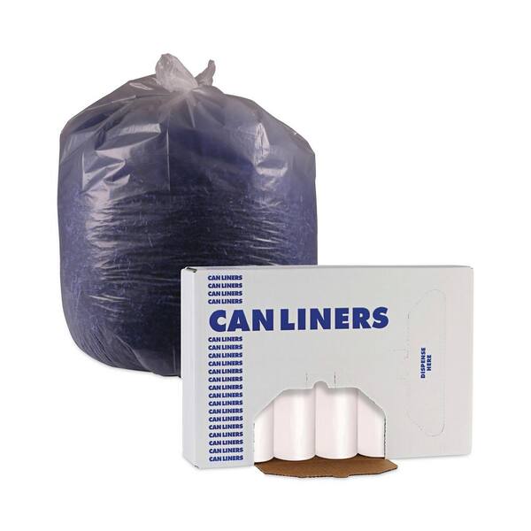 High-Density Can Liners, 33 gal, 14 mic, 33