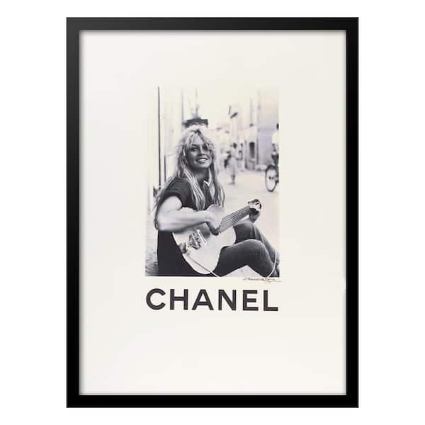 VENICE BEACH Collections Brigitte Bardot Designer Fashion Vintage Framed Print by Fairchild Paris People Poster Art Print 18 in. x 14 in.