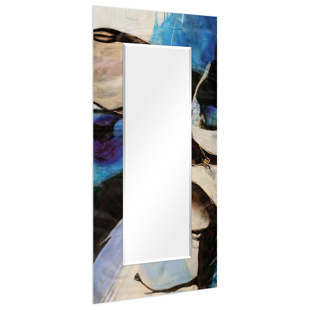 Large Frameless Multicolor Tempered Glass Bathroom Vanity Mirror