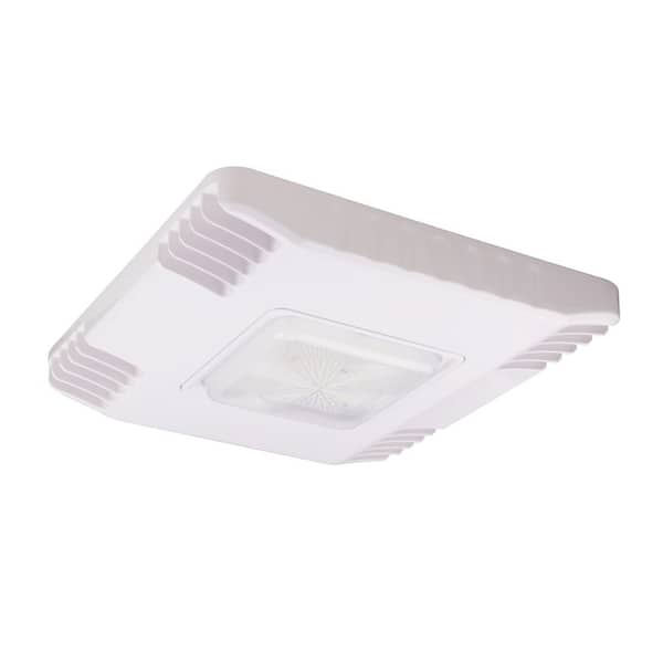 V-1 , LED Canopy Light , 150 Watt , 22950 Lumens , 5700K , 120-277Vac , White Housing , IP65 , UL and DLC Listed