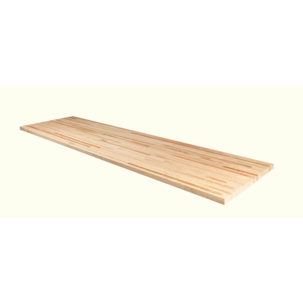 Unfinished Maple 4 ft. L x 25 in. D x 1.5 in. T Butcher Block Countertop