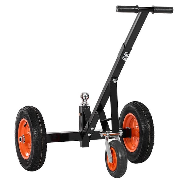 Trailer Dolly, 1200 lbs. Tongue Weight Capacity, Carbon Steel Trailer Hitch Mover w/18 in. and 22 in. Height Adjustable