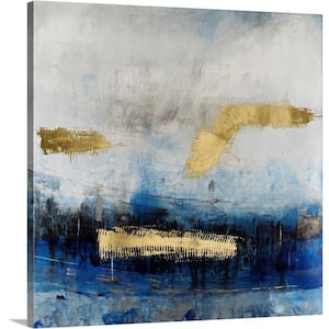 "Electric Blue II" by Tim O'Toole 1-Piece Museum Grade Giclee Unframed Abstract Art Print 36 in. x 36 in.
