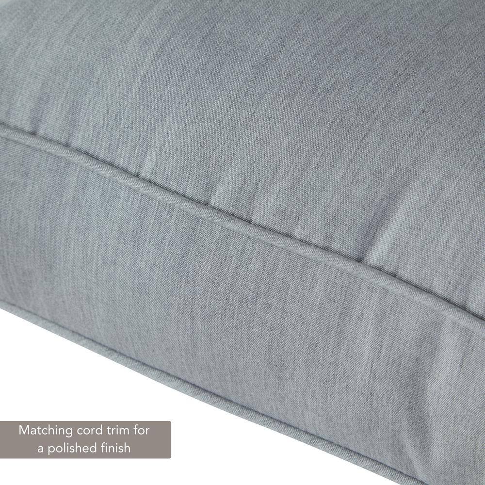 Granite Gray Sunbrella Fabric Deep Seat Cushion Set