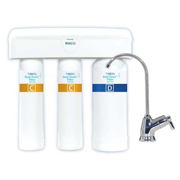 Brita Redi-Twist Purifier 3-Stage Drinking Water Filtration System  WFUSS-334 - The Home Depot