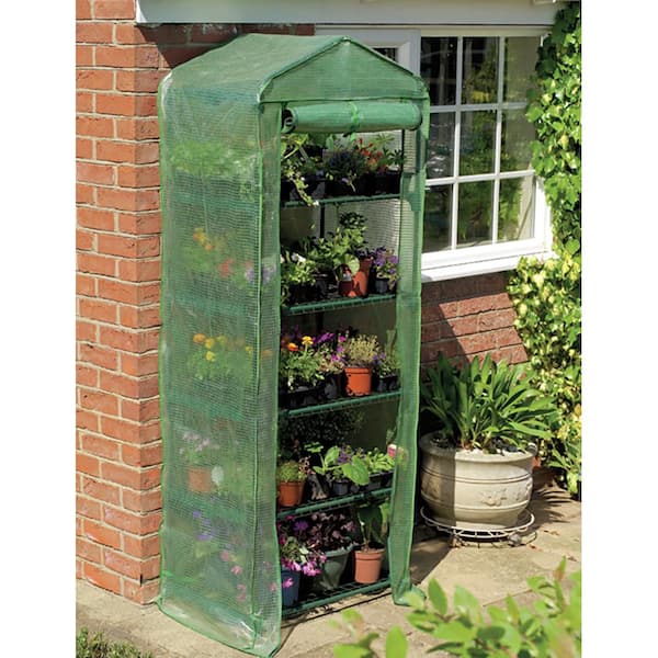 Gardman 6 ft. 7 in. H x 2 ft. 3 in. W x 1 ft. 6 in. D 5-Tier Growhouse with Heavy-Duty Cover