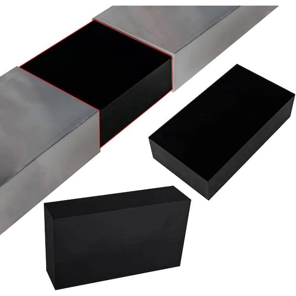 Flat Handrail Accessories High Strength POM Handrail Connector for Staircase Cable Railing Corner Connector 2 Pack