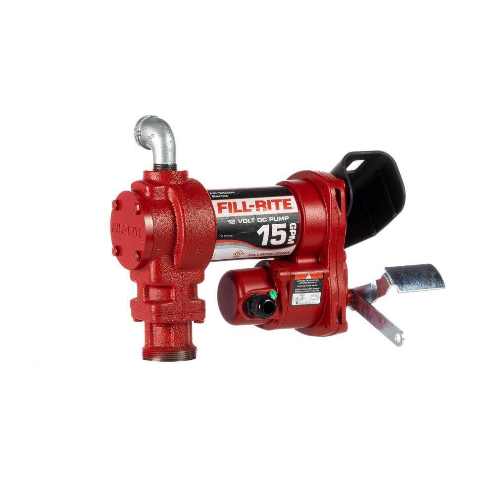 FILL-RITE 12-Volt 15 GPM 1/4 HP Fuel Transfer Pump (Pump Only) FR1204H ...