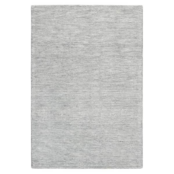 Rita Hand Tufted Wool Ribbed Textured Blue 9 ft. x 12 ft. Area Rug