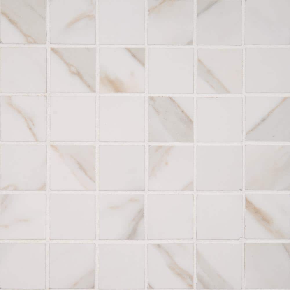 MSI Pietra Calacatta Ivory 2 in. x 2 in. Polished Porcelain Patterned Look Wall Tile (8 sq. ft./Case) -  NCALIVO2X2P
