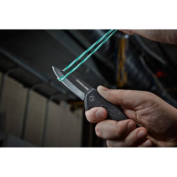 Milwaukee - M12 12-Volt Lithium-Ion Cordless LED Metal Flashlight with 3 in. Hardline Knife