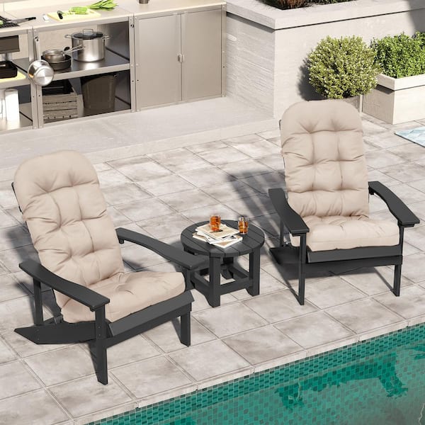 Outsunny Sedia a Dondolo Stile Adirondack, Design Rustico con 2 Ruote