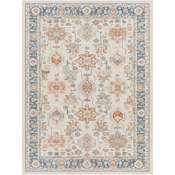 Livabliss Santana Denim 7 ft. x 9 ft. Oriental Indoor Area Rug