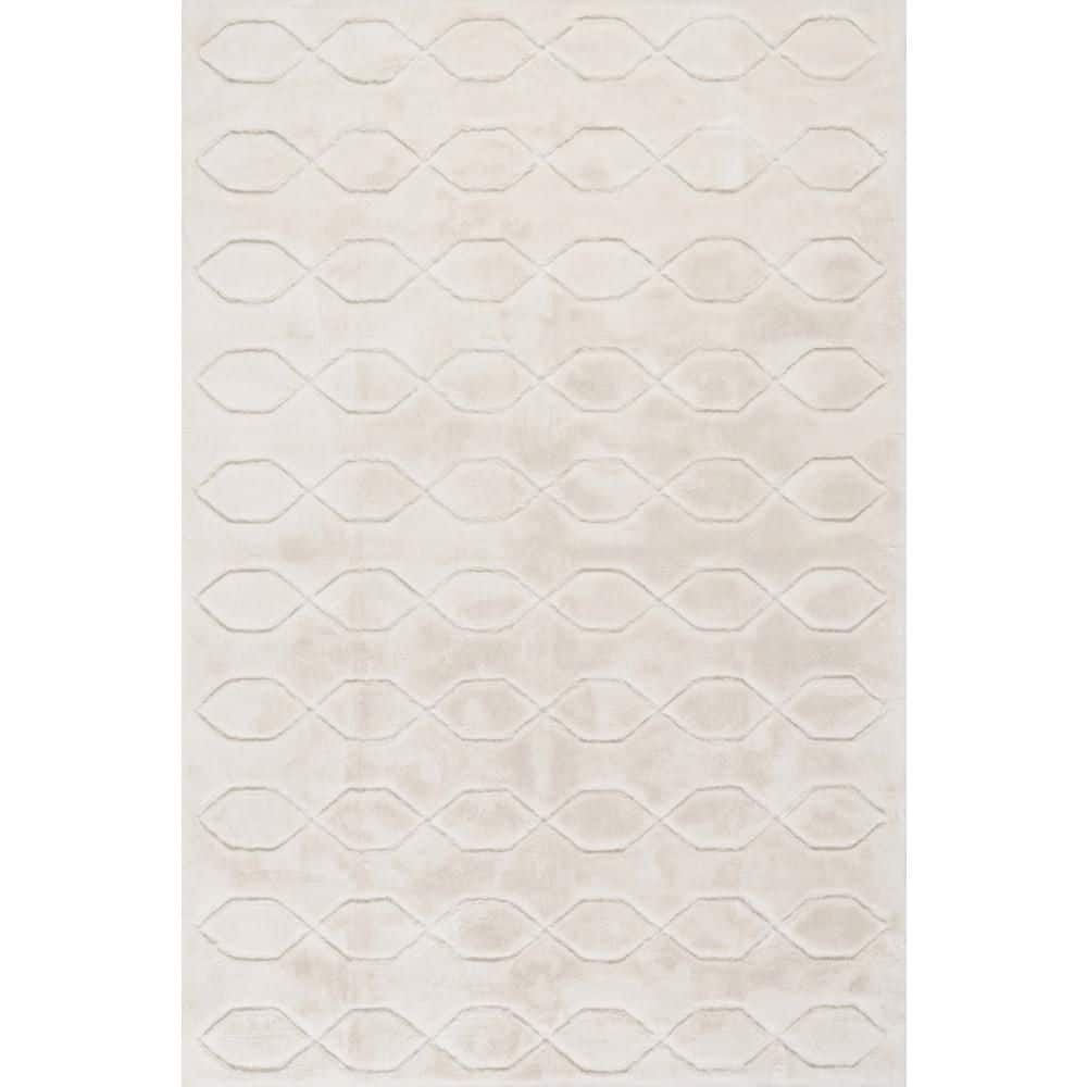 Padma Lakshmi X Rugs Rhythm Diamond Plush Cloud Washable Off White 3 ft. x 5 ft. Indoor Area Rug price history on PriceWatchPro