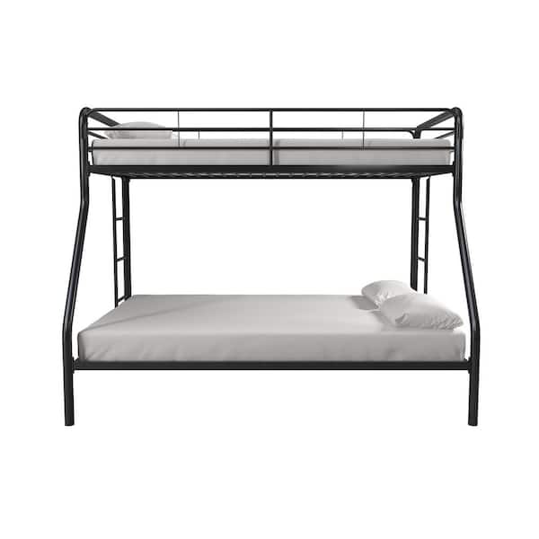 DHP Cindy Black Twin over Full Metal Bunk Bed