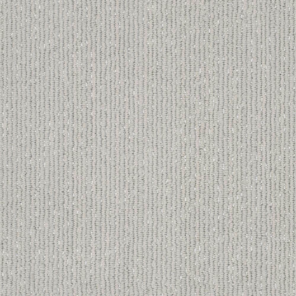 Lifeproof Naples Lunar Gray 37.4 oz. Nylon Loop Installed Carpet