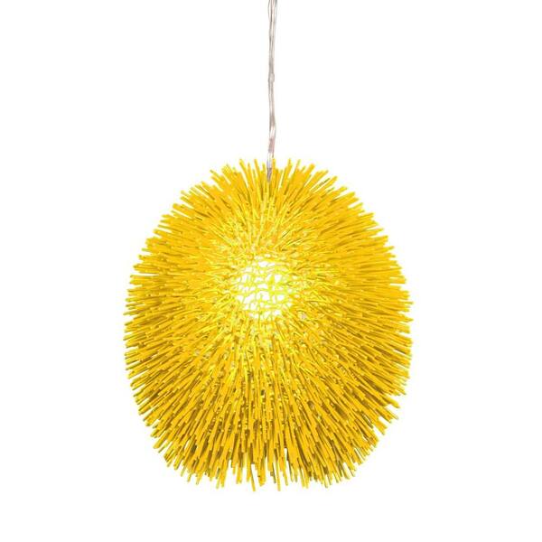 Varaluz Urchin 1-Light Un-Mellow Yellow Pendant