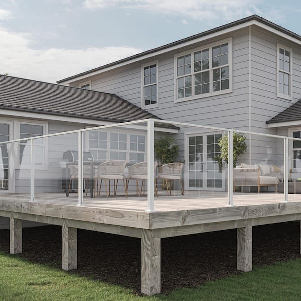 19 ft. White Aluminum Handrail
