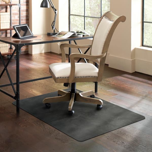 ES Robbins Trendsetter Rectangle Chair Mat for Hard Floors 36 in. x 48 in. Pewter
