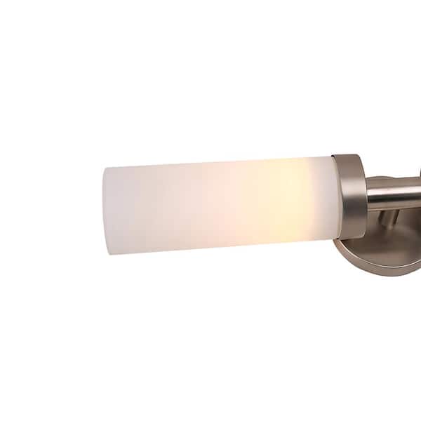 Brushed Nickel And Opal Glass 48" Wall Light 