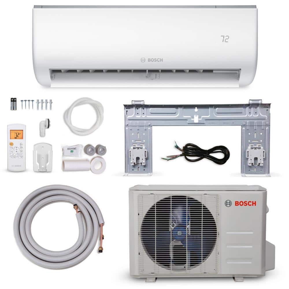Bosch Gen Climate 5000 ENERGY STAR 9,000 BTU 0.75-Ton Ductless Mini Split Air Conditioner with Heat Pump 230-Volt/60 Hz 8733954419 The Home Depot