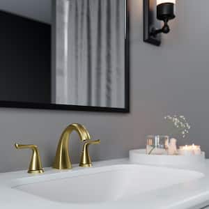 Willa 8 in. Widespread 2-Handle Bathroom Faucet in Brushed Gold