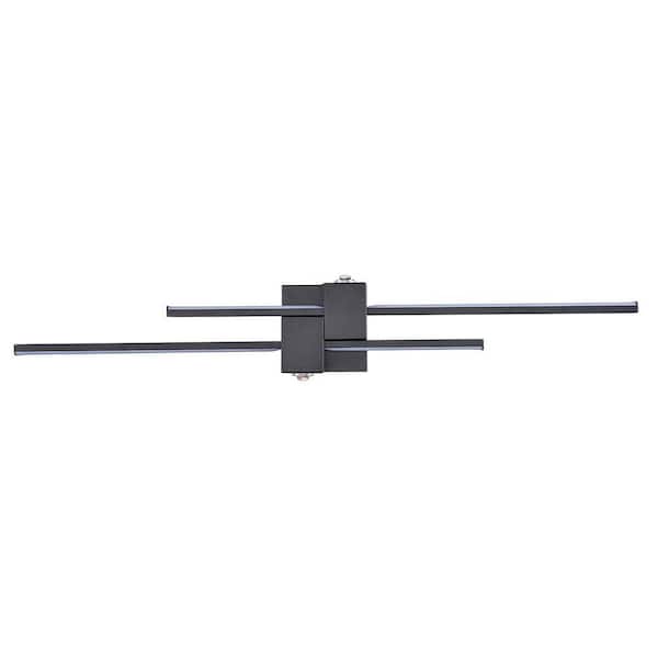 CLAXY 7.09 in. 1 light Black Modern Wall Sconce with Metal Shade