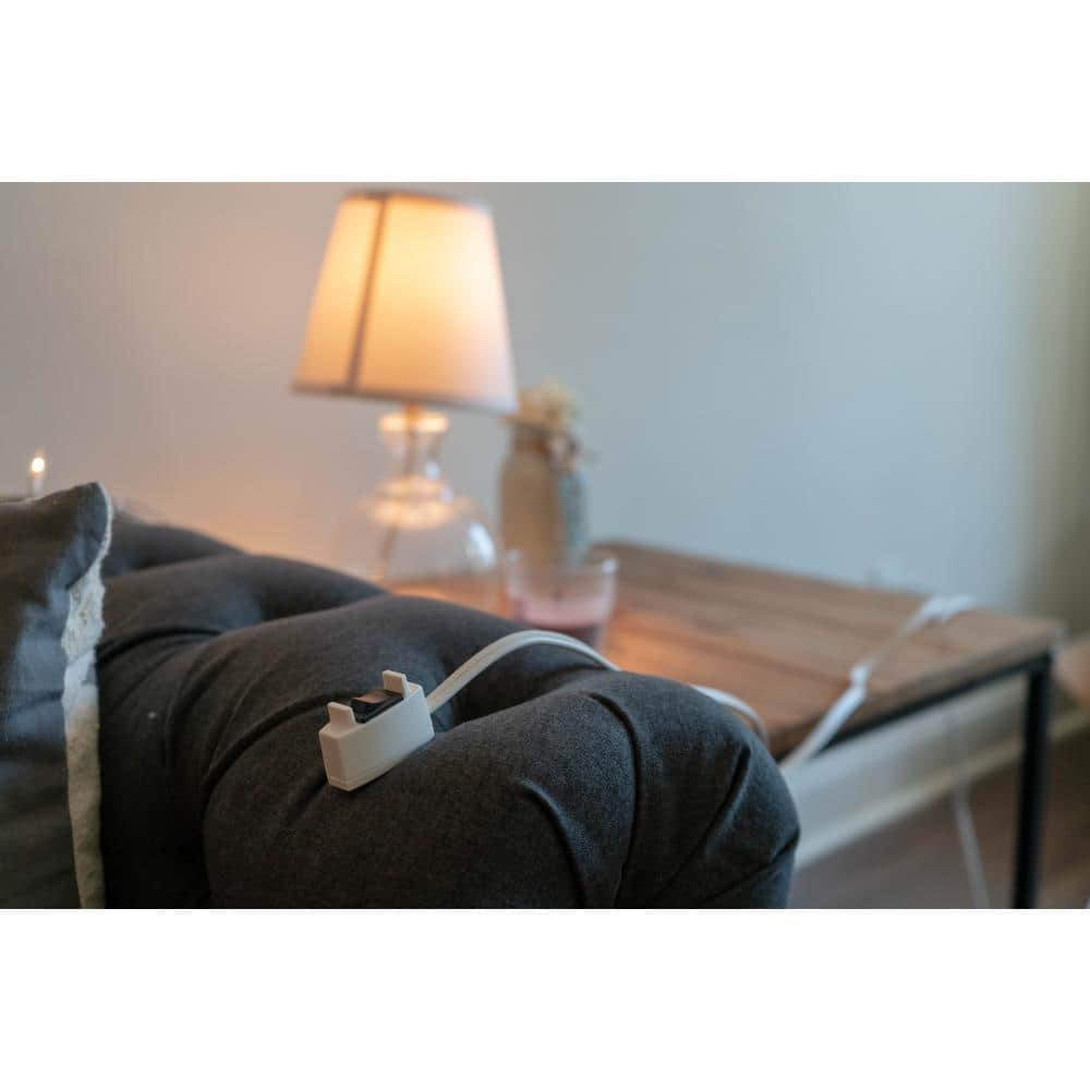 Woods Easy Switch 15 ft. White Indoor Extension Cord with Remote