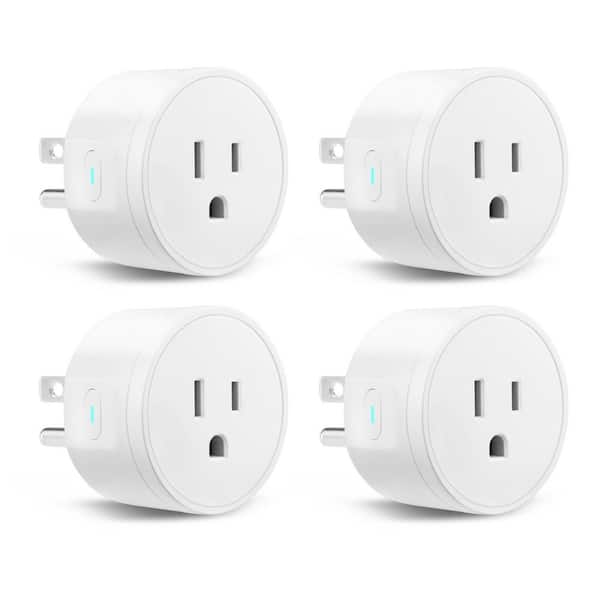 Smart Plug WiFi Smart Outlet Compatible with Alexa and Google Home WiFi Plugs Scheduling App Control Timer (4-Pack)