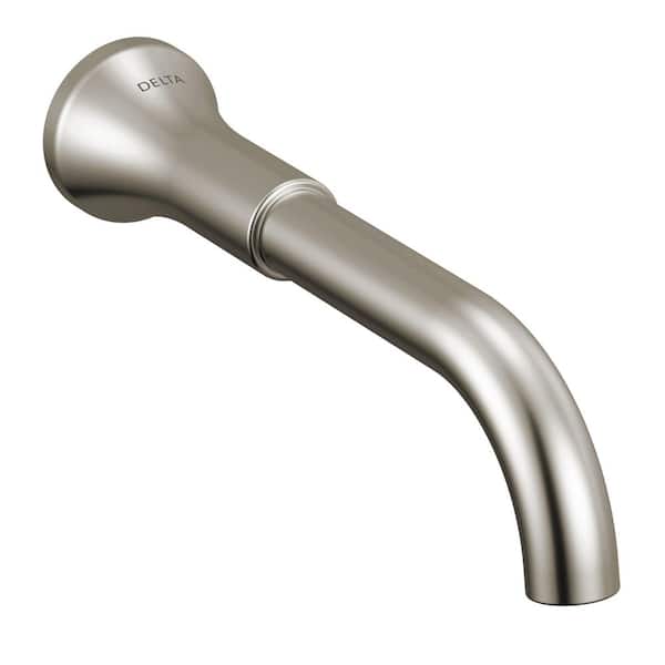 Trinsic 2-Handle Wall Mount Bathroom Sink Faucet in Stainless (Valve and Handles Not Included)
