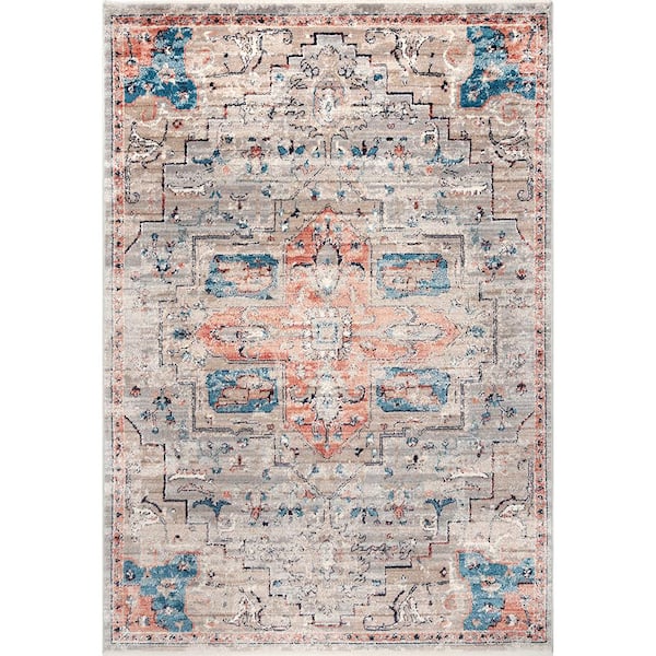 StyleWell Janessa Croix Medallion Doormat 2 ft. x 3 ft. Area Rug