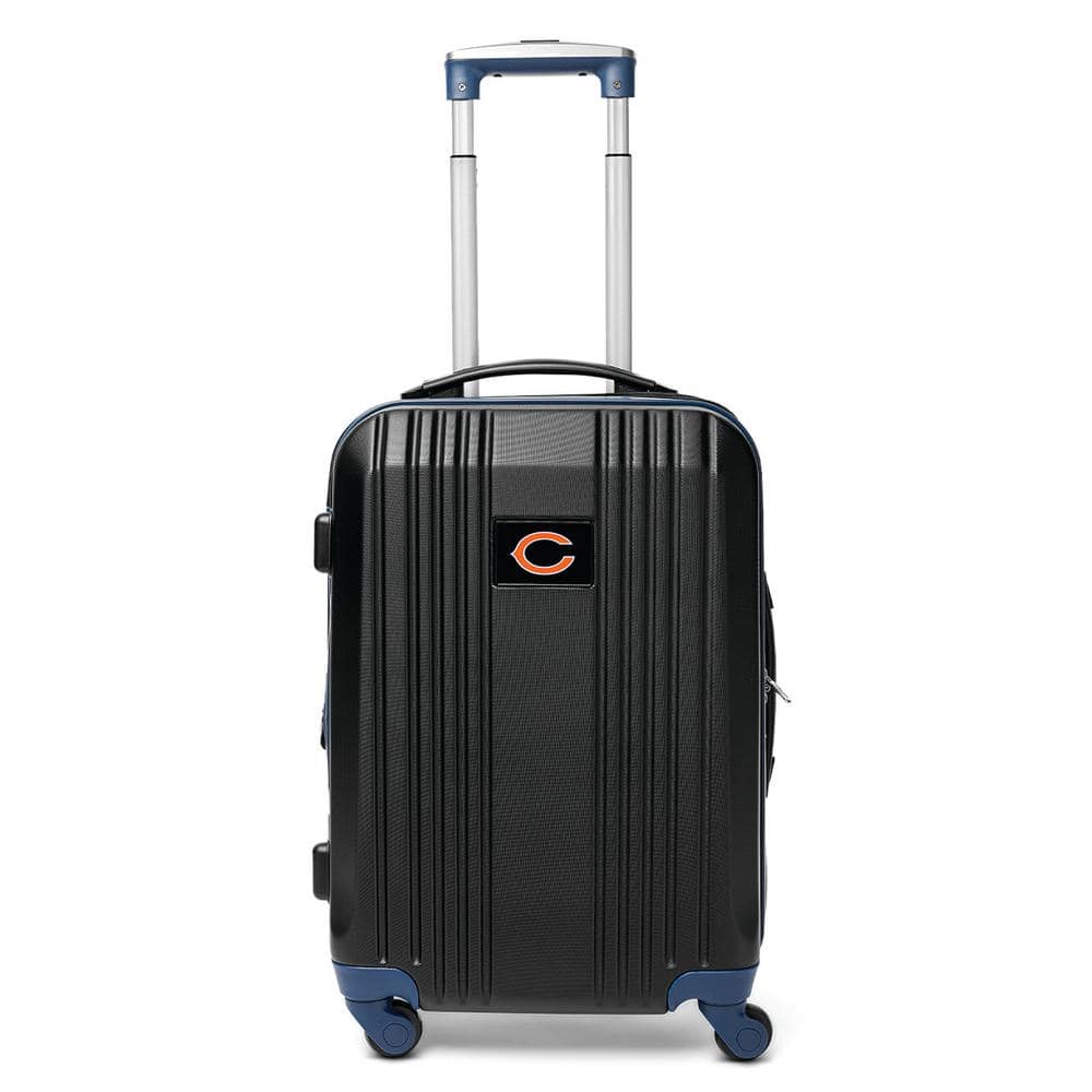 NFL Chicago Bears Black 21 in. Hardcase 2-Tone Luggage Carry-On Spinner Suitcase -  Denco, NFCHL208_BLACK