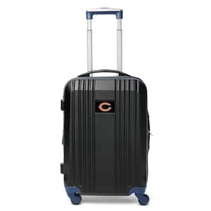 NFL Chicago Bears Black 21 in. Hardcase 2-Tone Luggage Carry-On Spinner Suitcase