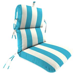 45 in. L x 22 in. W x 5 in. T Outdoor Chair Cushion in Cabana Turquoise