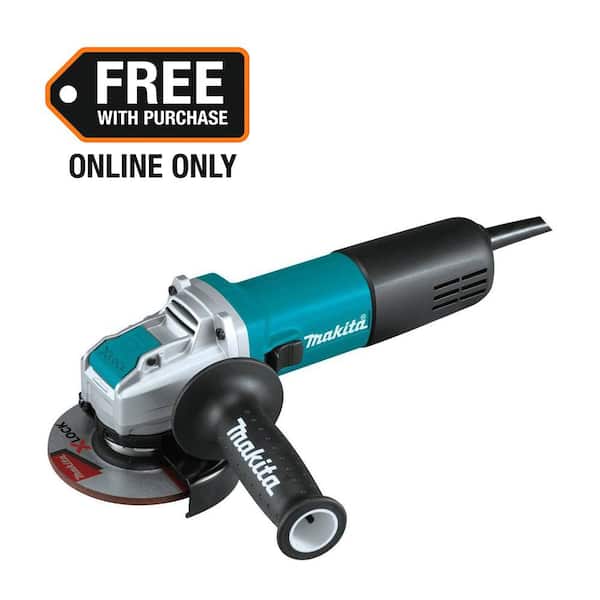 7.5 Amp Corded 4-1/2 in. X-LOCK Angle Grinder with AC/DC Switch